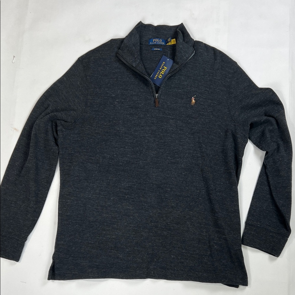 Polo Ralph Lauren Estate-Rib Quarter-Zip Pullover Size L